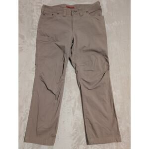 L.L. Bean Riverton Utility Pants Mens 34x29 Tan Heavy Duty Stretch Canvas 509472